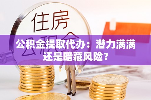 武宁公积金提取代办：潜力满满还是暗藏风险？