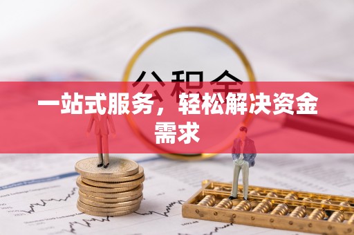 武宁一站式服务，轻松解决资金需求